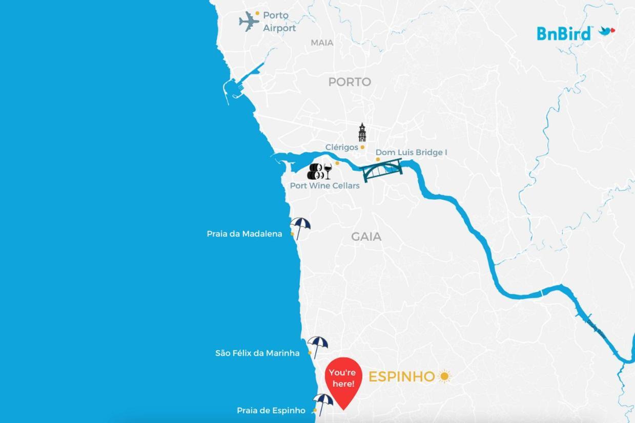 Appartamento Espinho Sunshine Flat Esterno foto